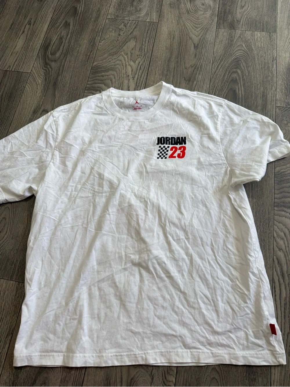 Jordan 23 Checkered Graphic T-Shirt Size XL